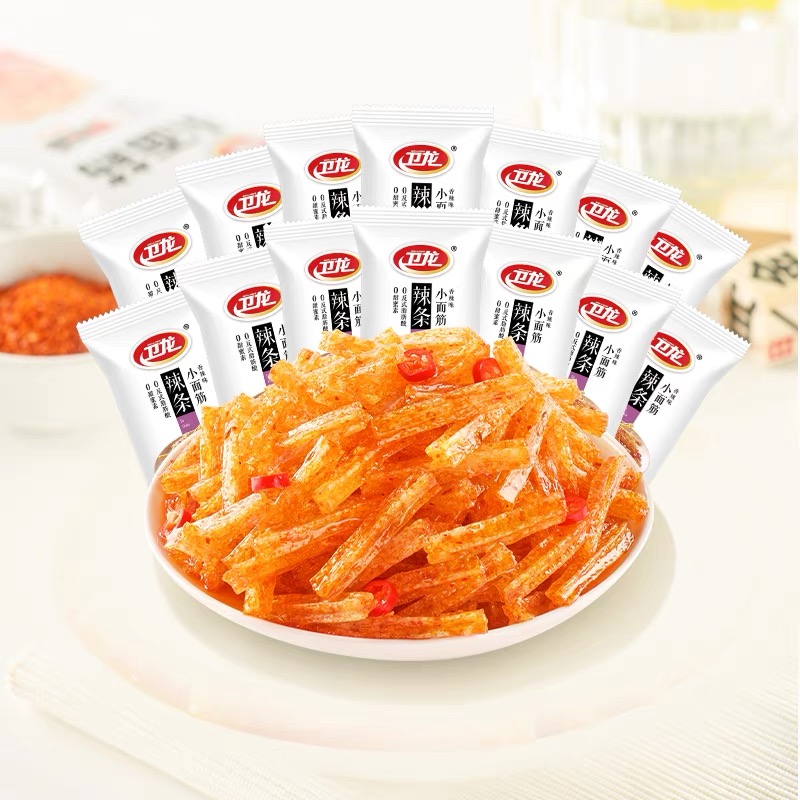 卫龙小面筋散装网红辣条儿时童年回忆辣味小零食怀旧辣条香辣味