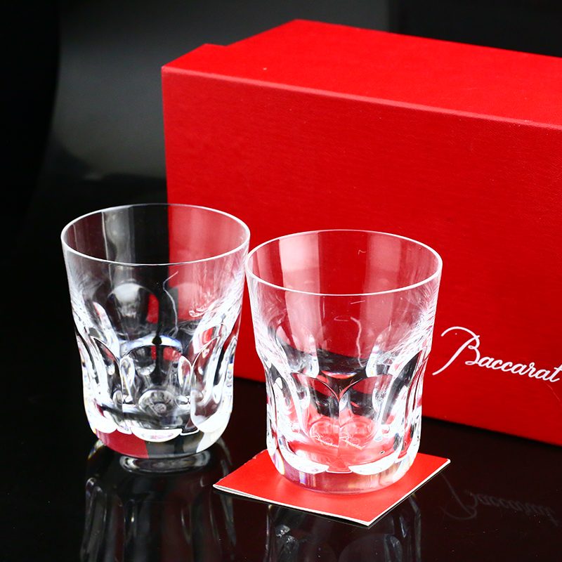 Baccarat巴卡拉HARCOURT哈库威士忌对杯透明个性高档无铅洋酒杯