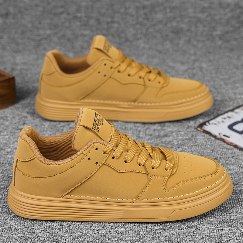 冬季休闲男鞋透气新款休闲鞋男低帮百搭时尚潮流运动板鞋男款