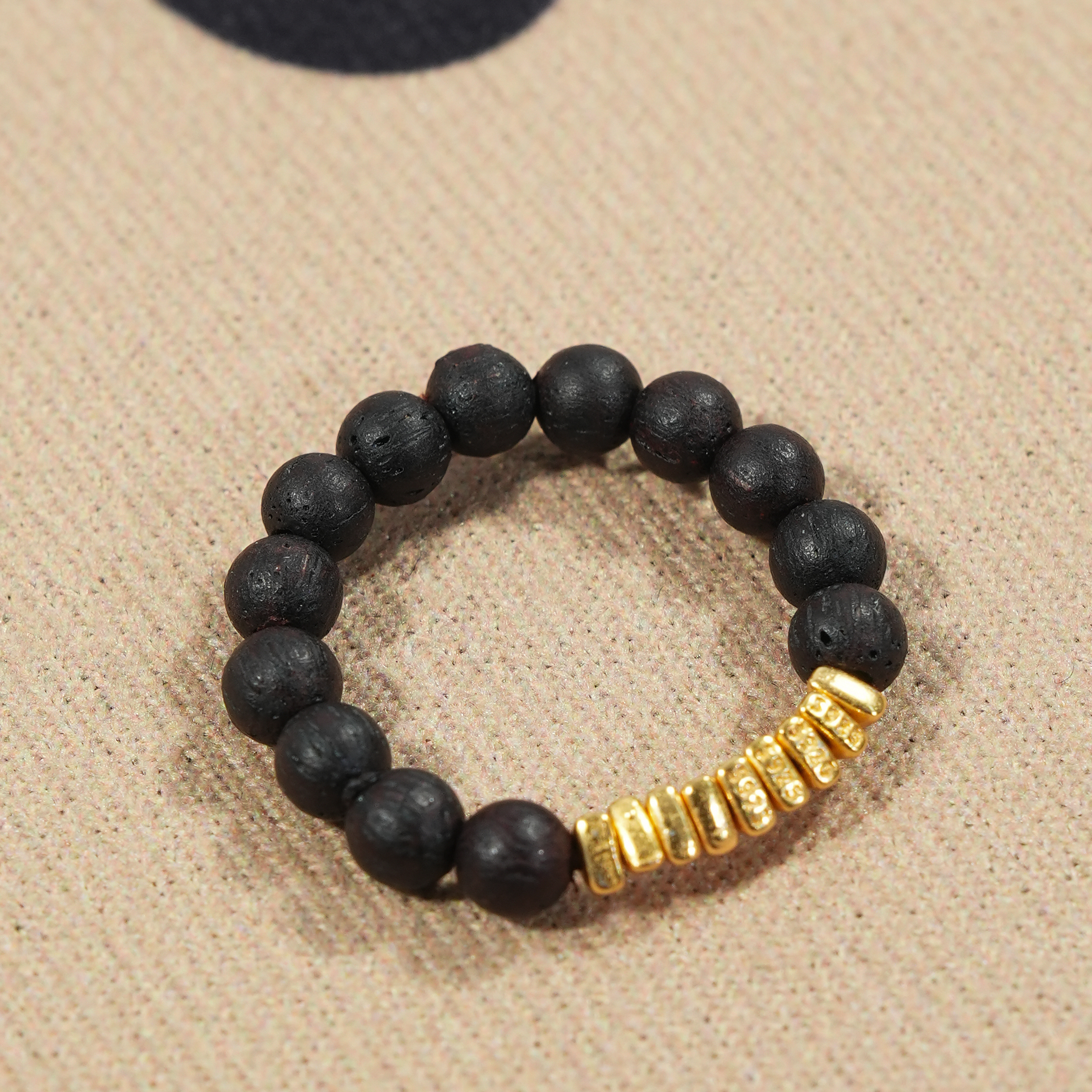 缅甸小叶降真香满油黑油S925天然碎银戒指