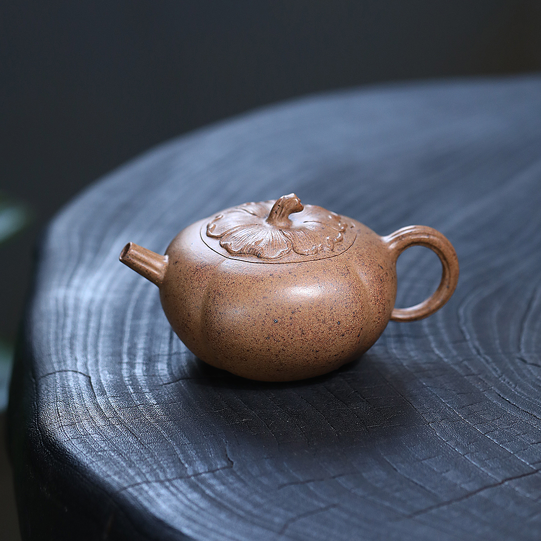 JCY-0057非遗正品手工季畅园凌霜侯胭脂红古法柴烧宜兴紫砂茶壶