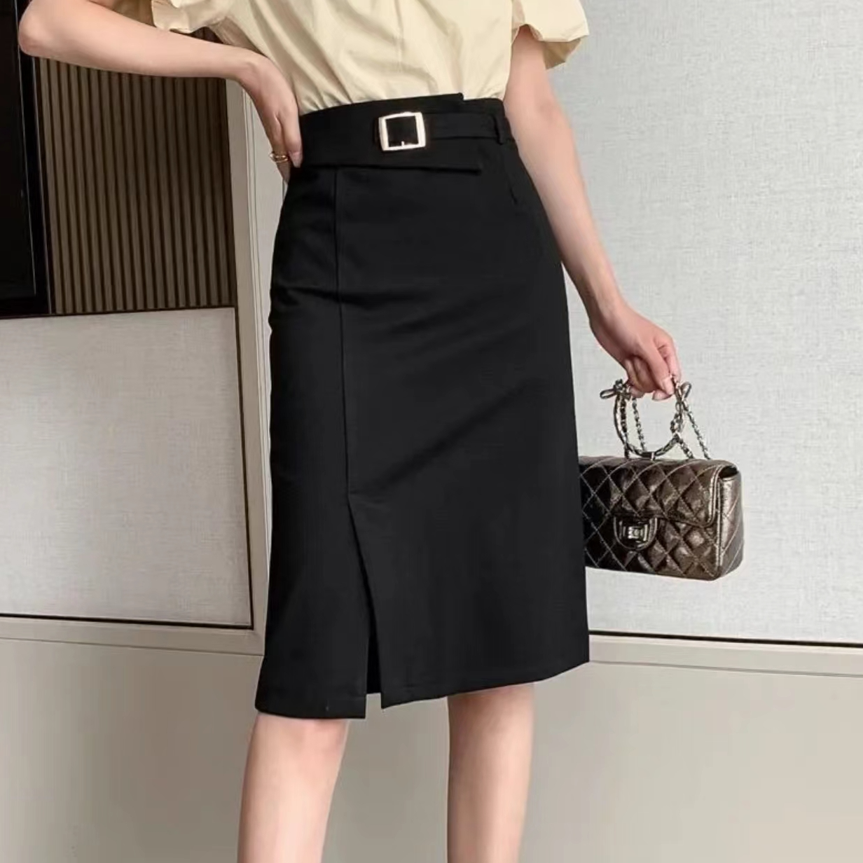 【仙仙女装】气质A字西装百搭中长款衬衫女2025新款爆款洋气