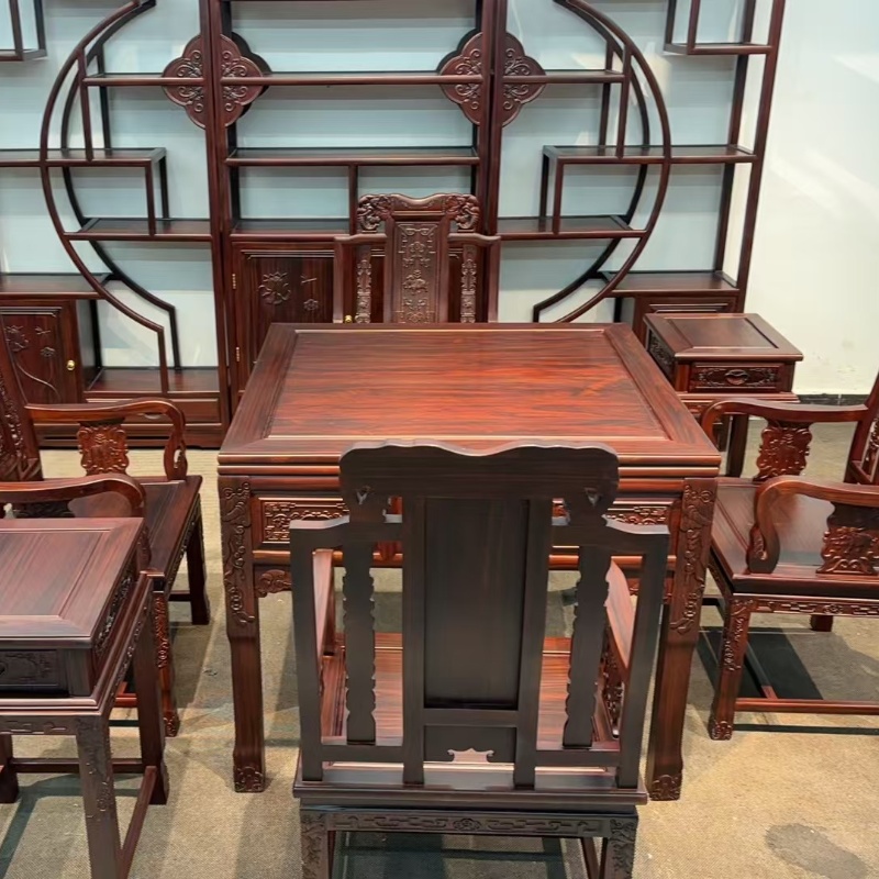 实木新中式豪华高端电动麻将桌椅办公室家用客厅别墅带抽储物整套