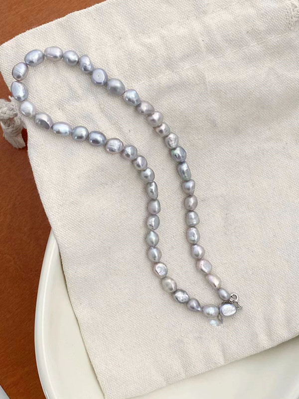 【梵宏严选】天然珠光一物一拍7-7.5mm天然海水巴洛克项链