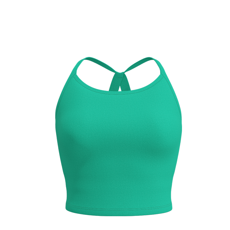 AEROBI ACTIVE瑜伽健身运动跑步裸感外穿时尚一体杯背心3257