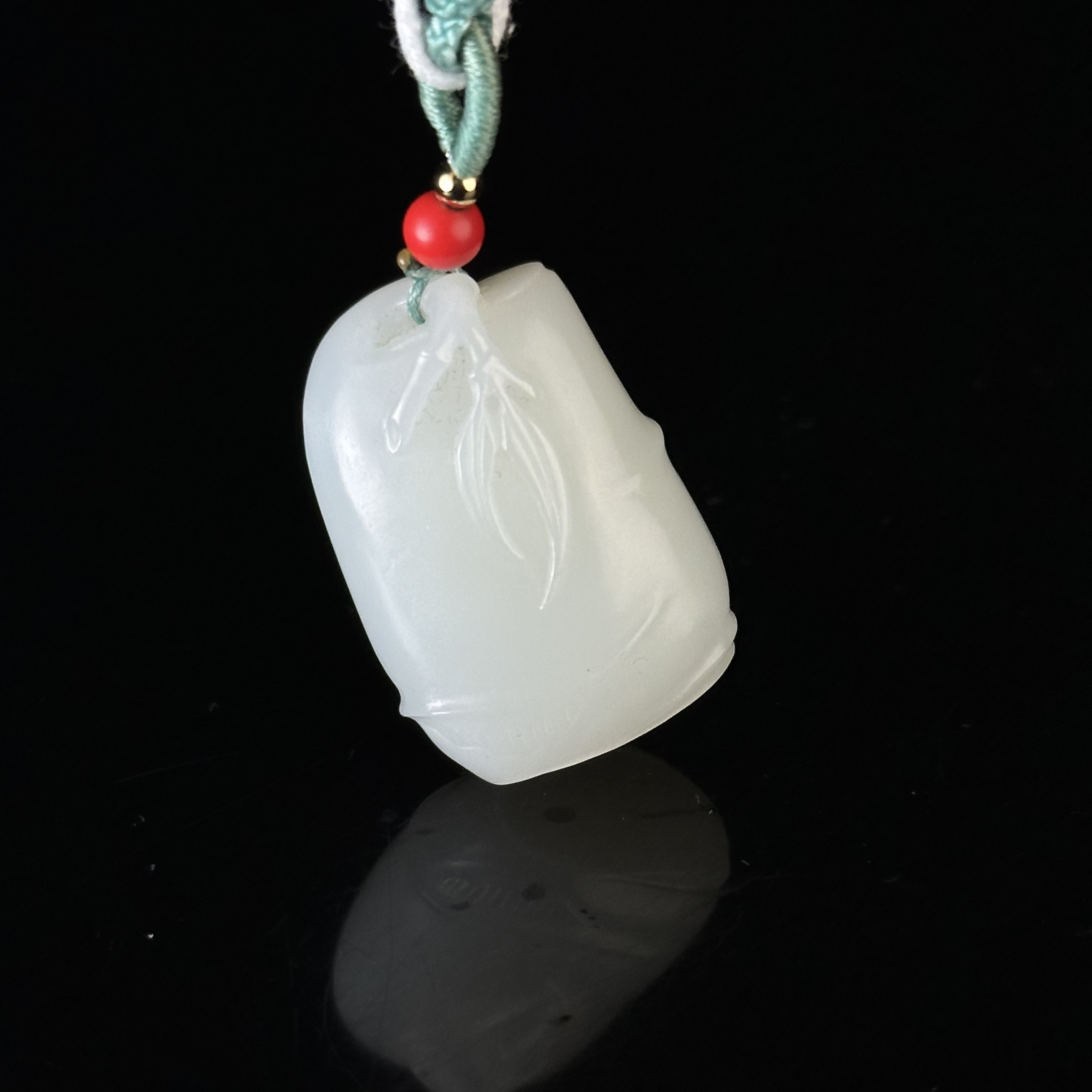 20世纪和田玉竹节纹佩 ZR181106033*【上海兰馨】