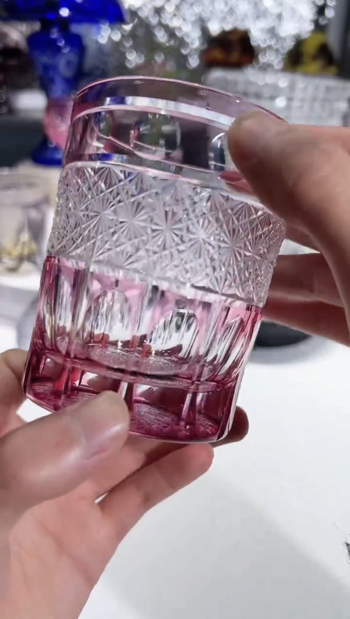 【闪购商品】水晶玻璃微瑕金红