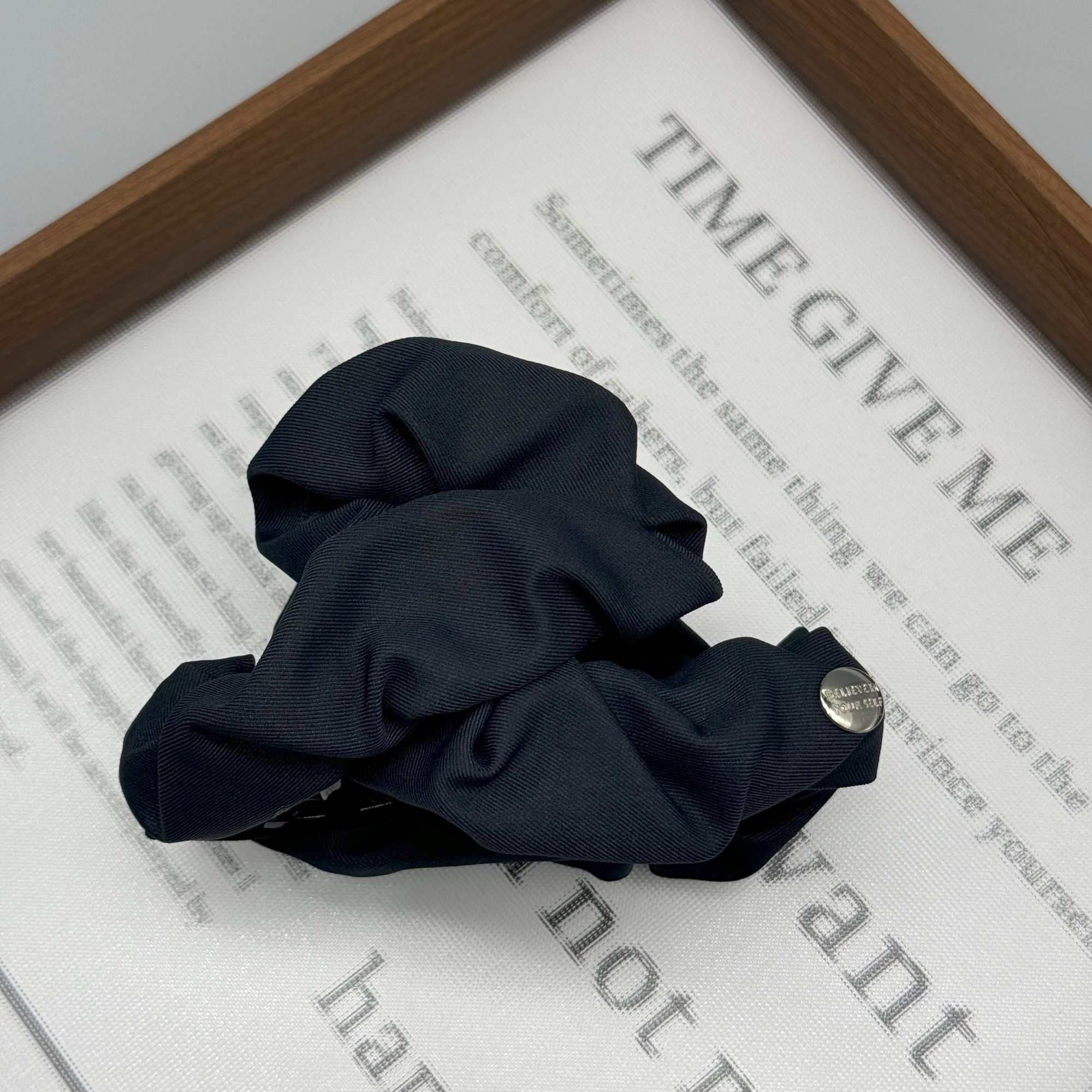 韩国ins气质百搭时尚布艺简约11cm大抓夹054