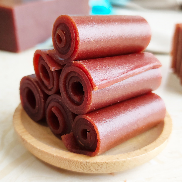 山楂果丹皮酸甜爽口劲道新鲜食用山楂卷零食独立装