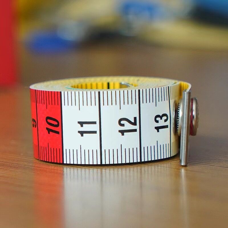 暗扣皮尺软尺卷尺量衣尺裁缝软尺皮尺量三围1.5米市寸尺