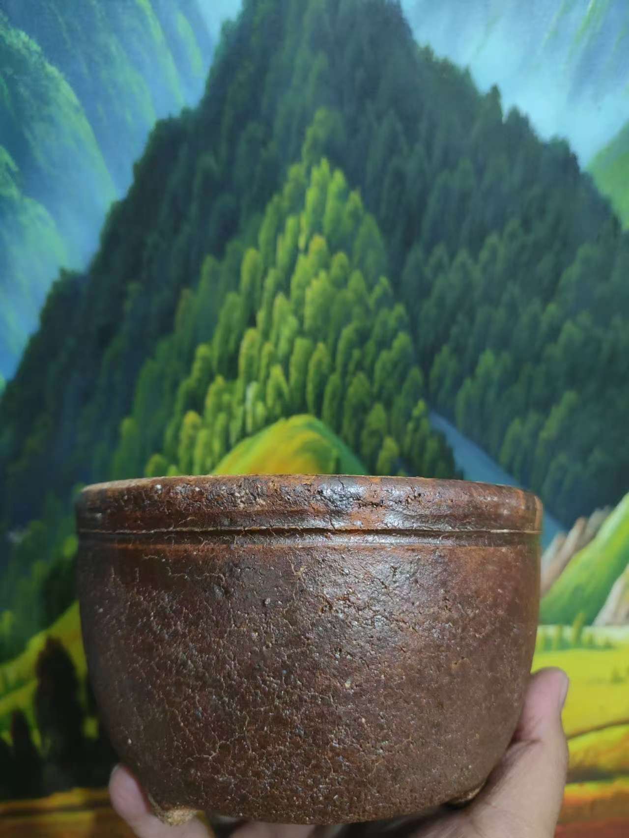 侯景炎砂锅专卖店1L装（非标化品 ），传统老式裸烧“漏水”土砂锅！