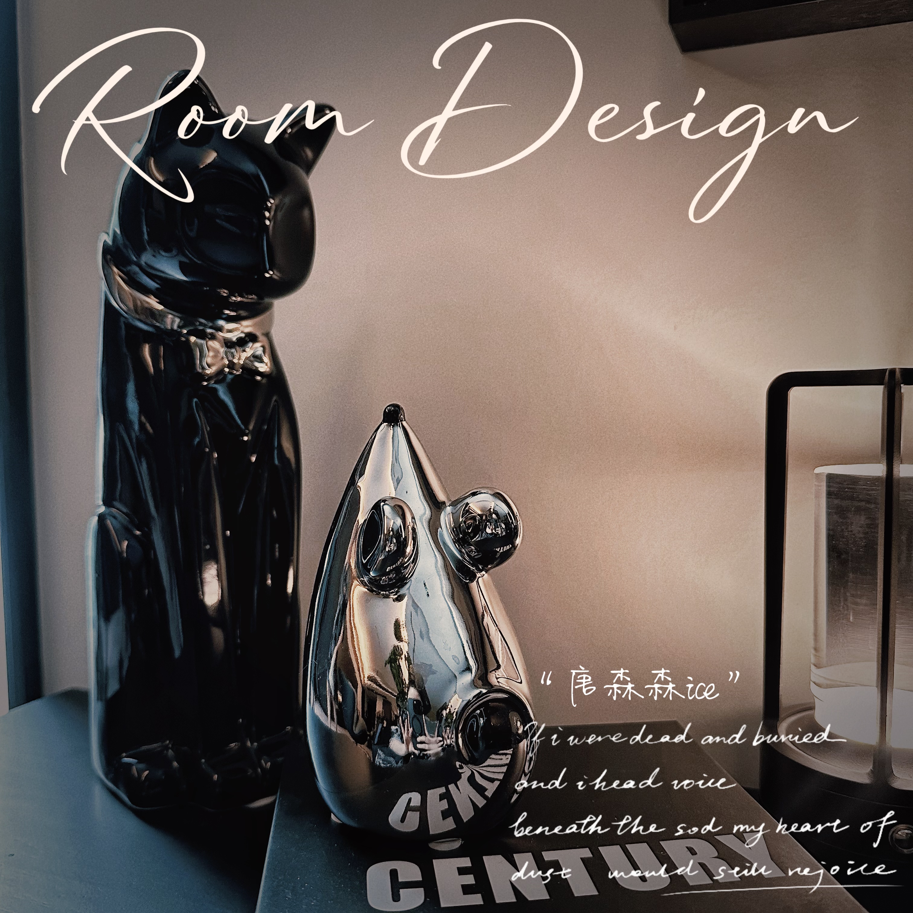 猫和老鼠高档轻奢装饰品客厅玄关电视柜乔迁摆件手工画白金5-6%