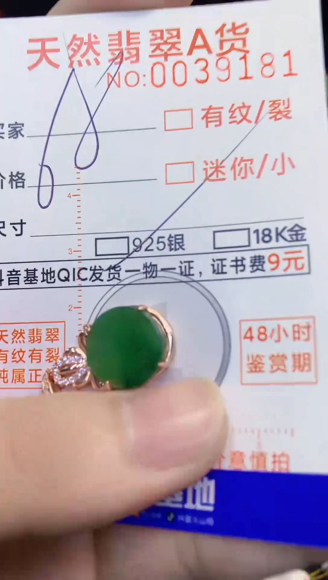 【闪购商品】翡翠颈饰银S925镶嵌1