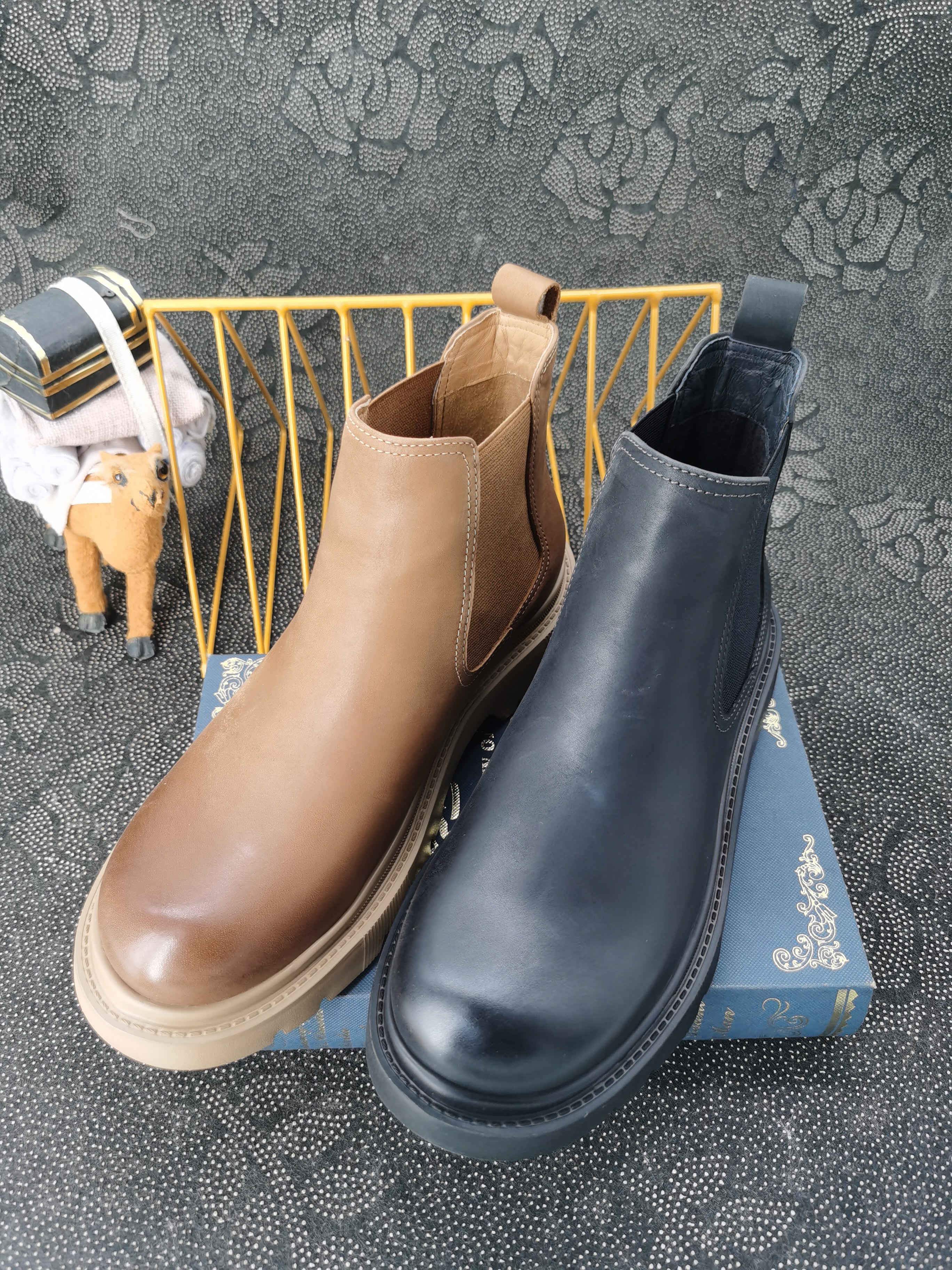 品牌男鞋 时尚烟管靴1829