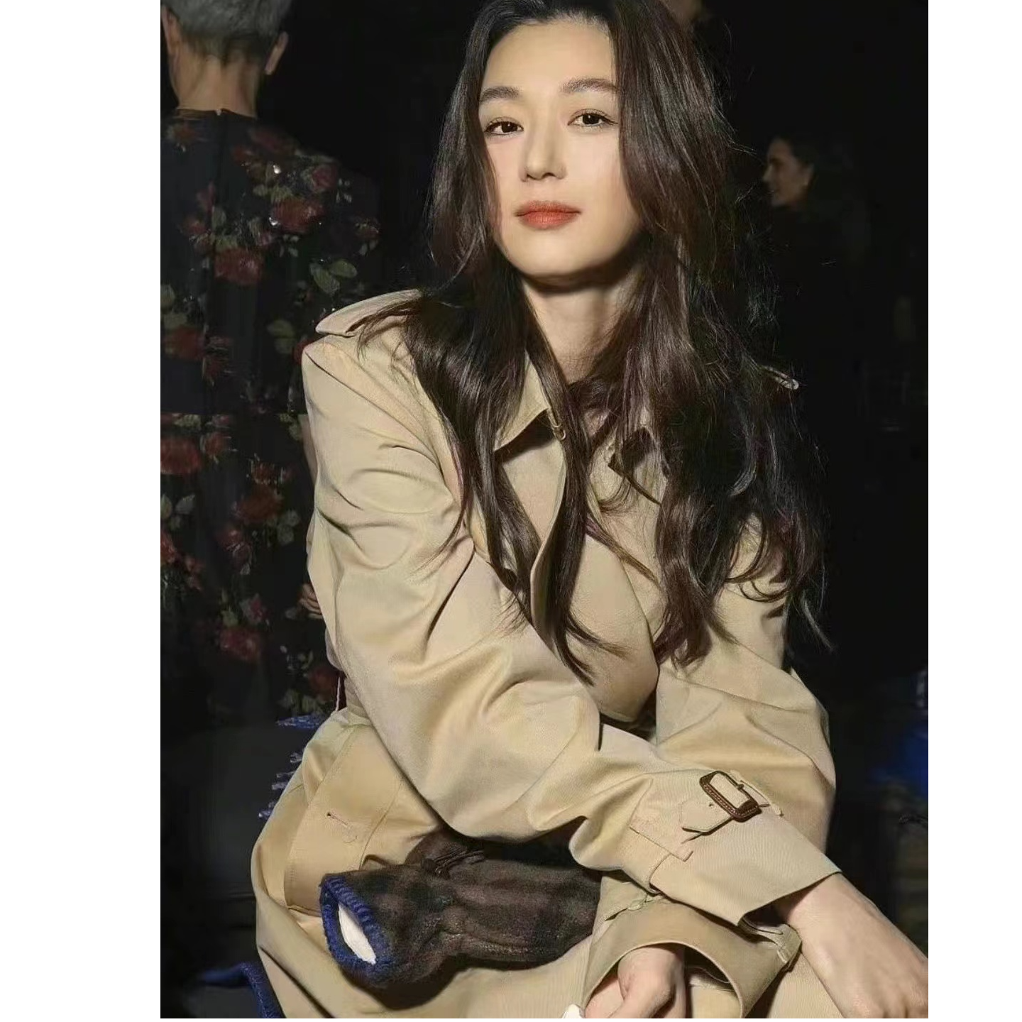 【AZUCC】【中长款】2025新款风衣女变色龙气质英伦风戛巴甸外套777