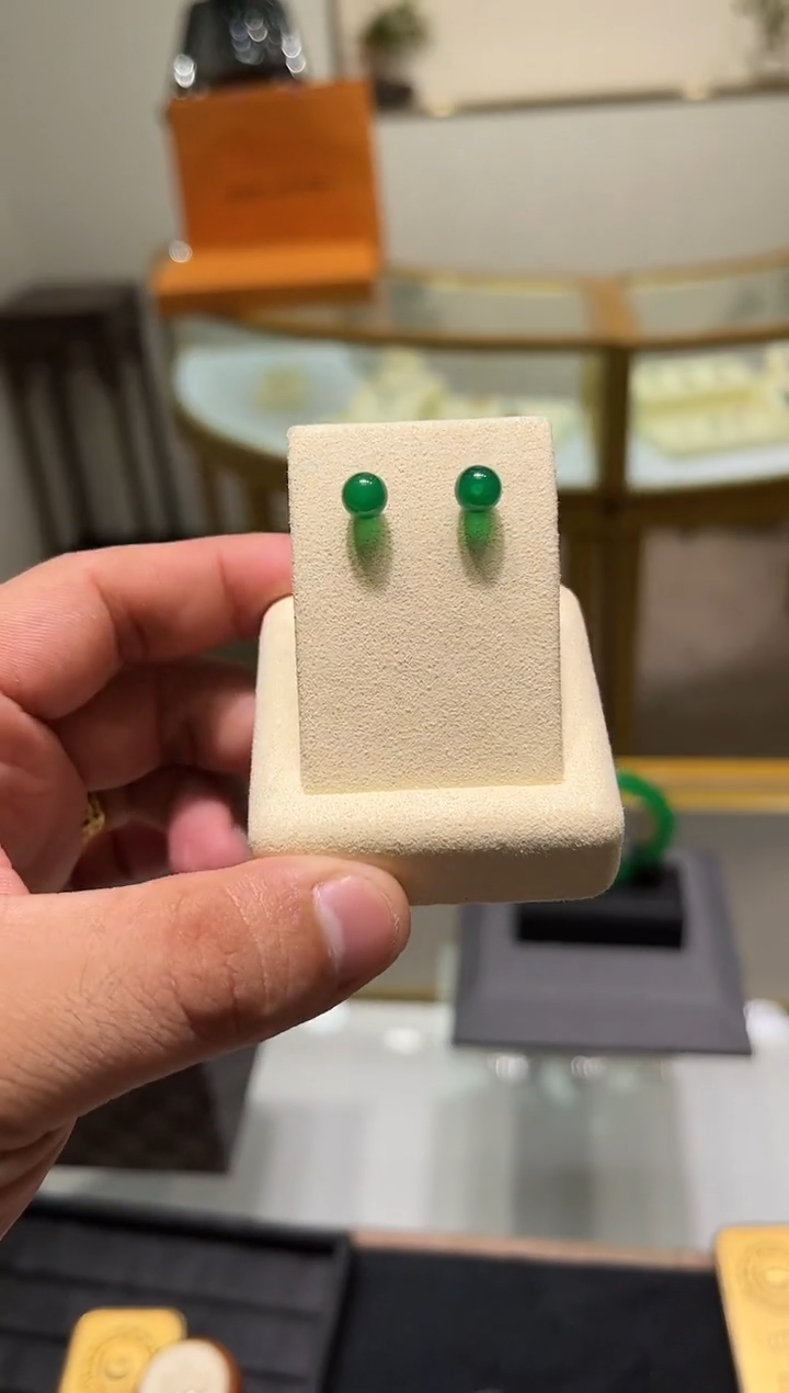 【闪购商品】玛瑙/玉髓耳钉银S925镶嵌888040
