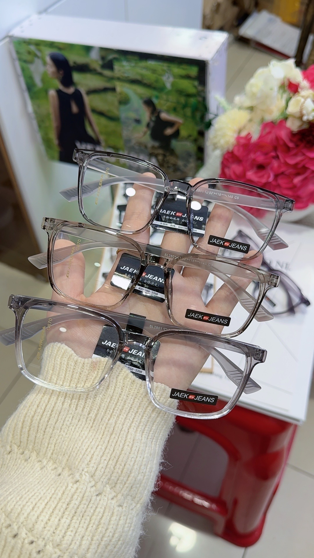 大方框近视眼镜大框女防蓝光素颜神器复古平光镜