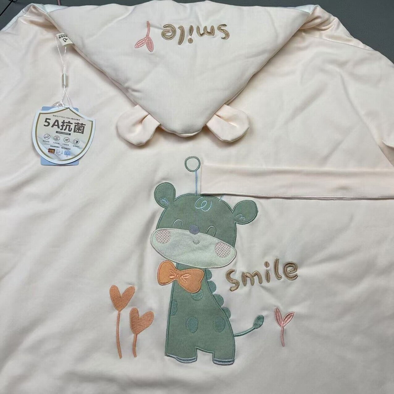 【900g-可脱胆可爱小鹿】100%新疆棉花新生儿秋冬款可脱胆900克包被
