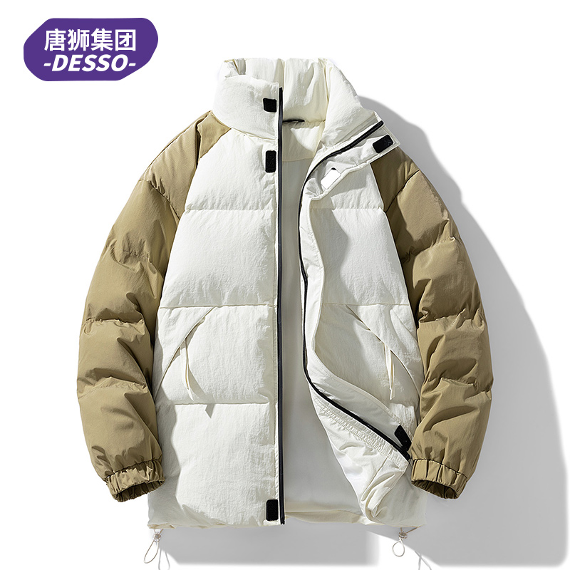 唐狮集团DESSO 棉衣外套冬季男士加厚保暖棉服休闲青年棉袄面包服