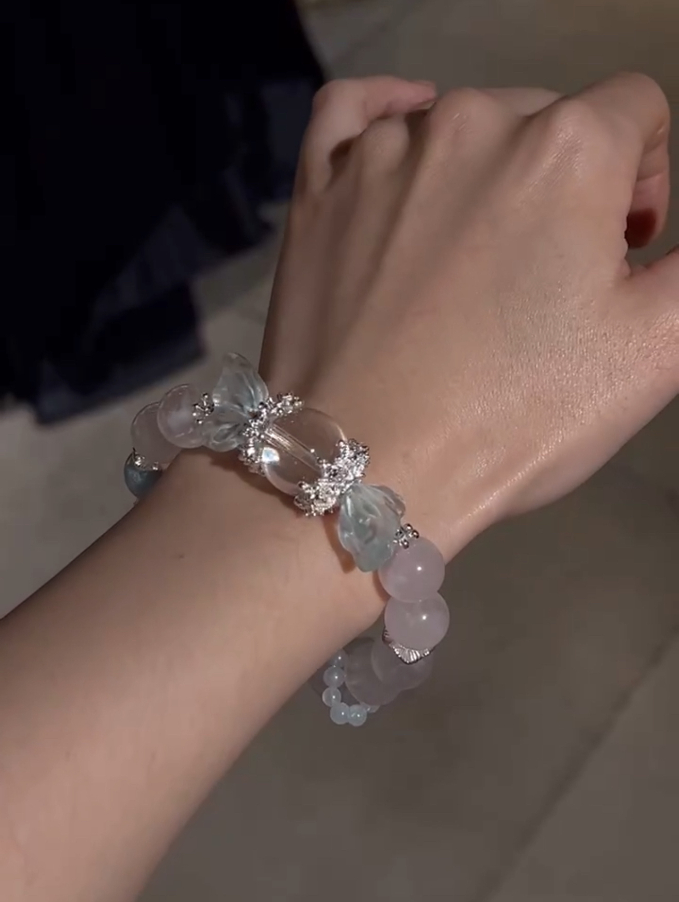 原创手作水晶彩色时尚个性弹性手串