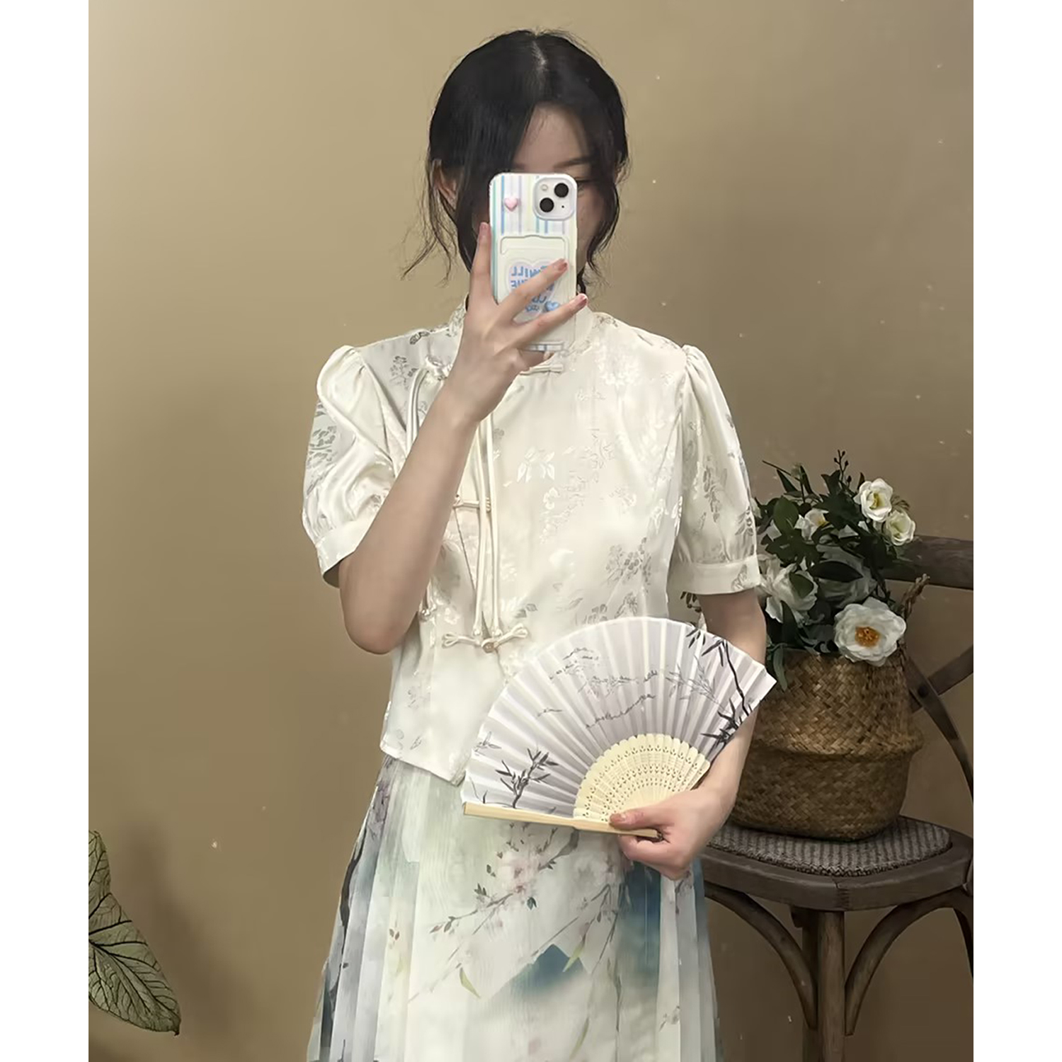 阳阳清货【瑶光 】原创设计新中式国风马面上衣日常百搭短袖