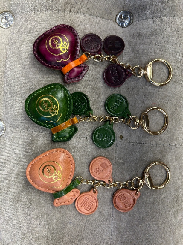 真皮手工包挂饰品