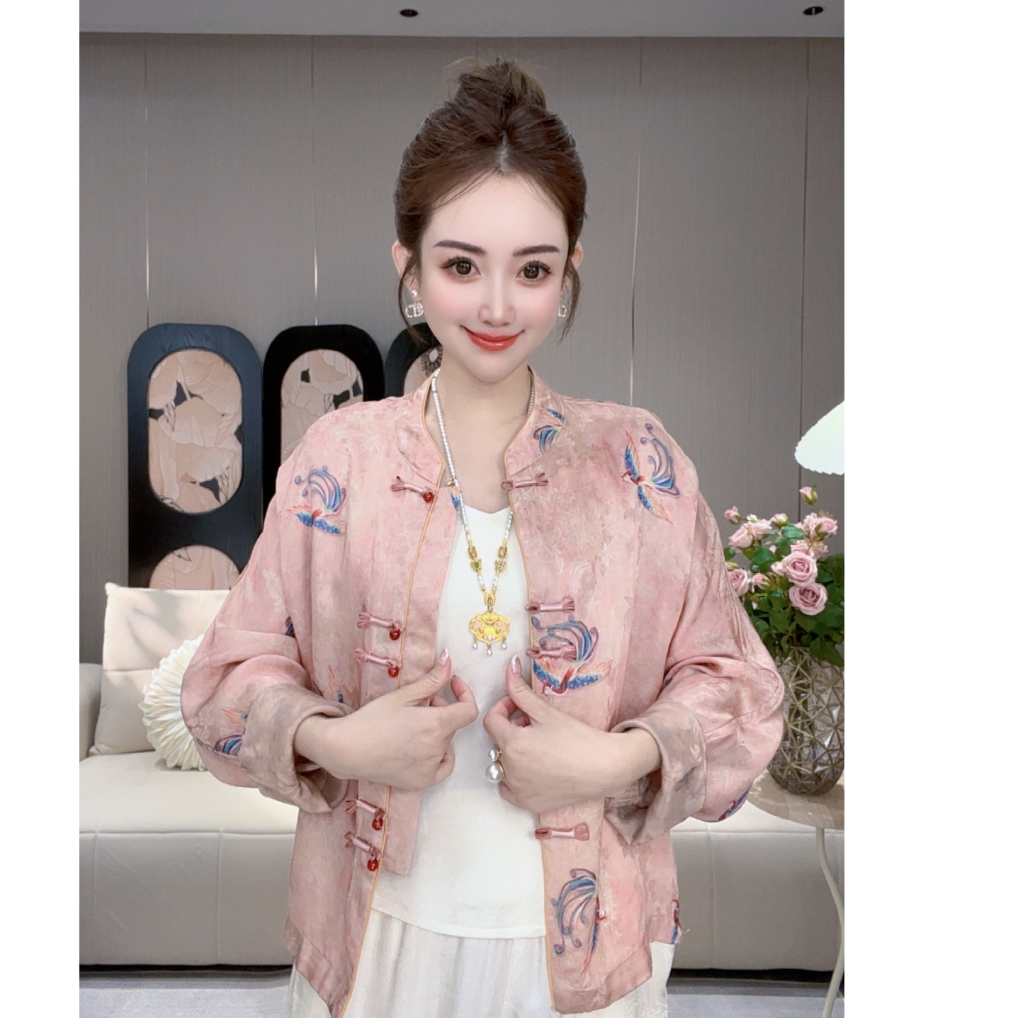 《凤凰》新款老料气质百搭上衣外套女