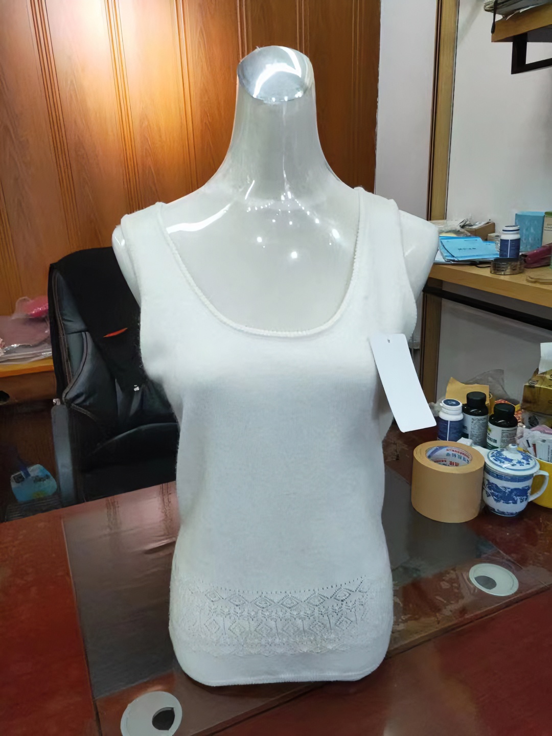 圆领羊绒女士内衣背心保暖时尚针织羊绒小件多色可选圆领秋冬冬季