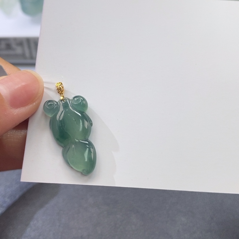 【闪购商品】翡翠颈饰18K金镶嵌