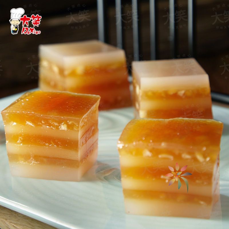 大笑广式五谷杂粮糕500g广东早茶港式点心速冻传统糕/0lb蔬菜组合