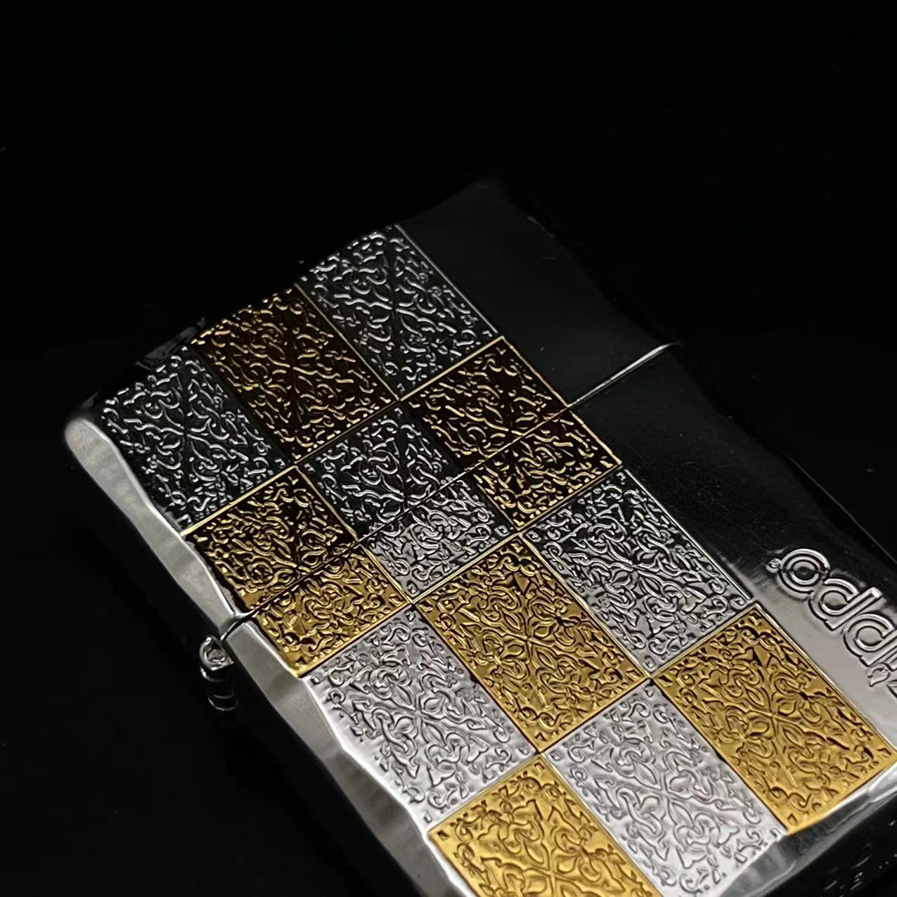 日版原版 白金商务格子 ZBT-2-42b 打火机