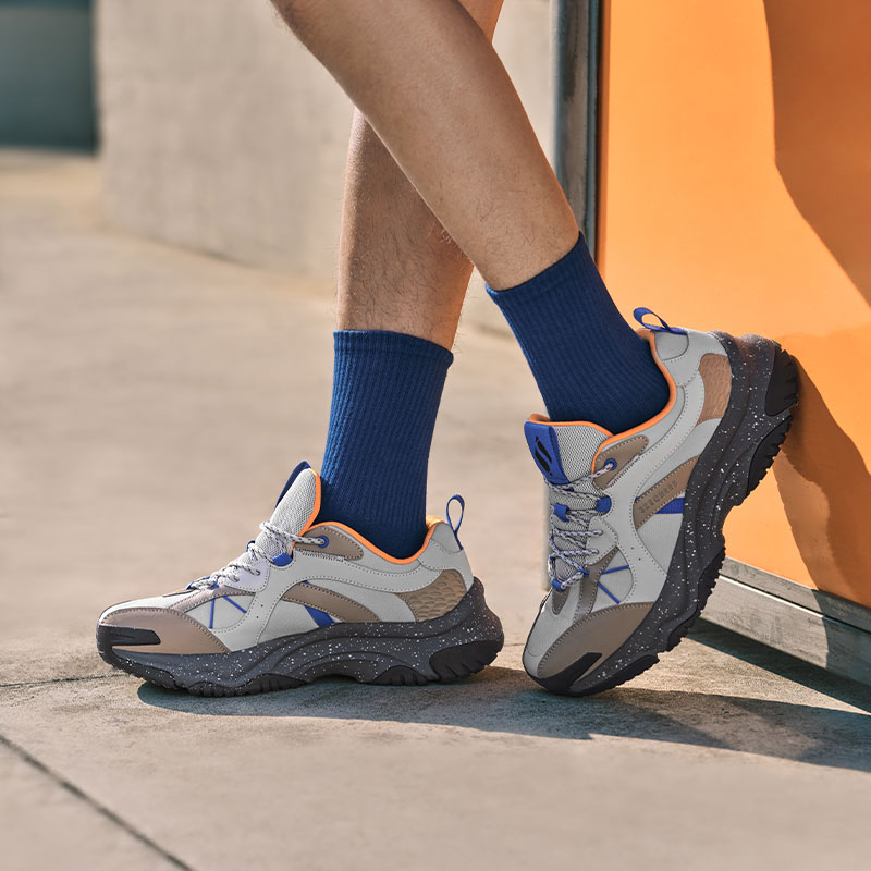 Skechers斯凯奇【秦霄贤同款】复古漫月鞋男2024年新款老爹鞋183186