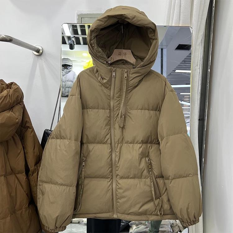 雅鹿时尚羽绒服棉衣女款连帽2023年新款爆款洋气棉袄冬季加厚大码