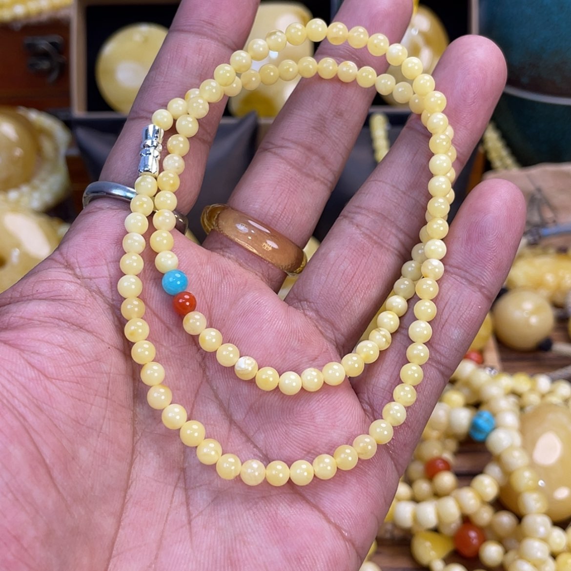 【闪购商品】蜜蜡项链未镶嵌4