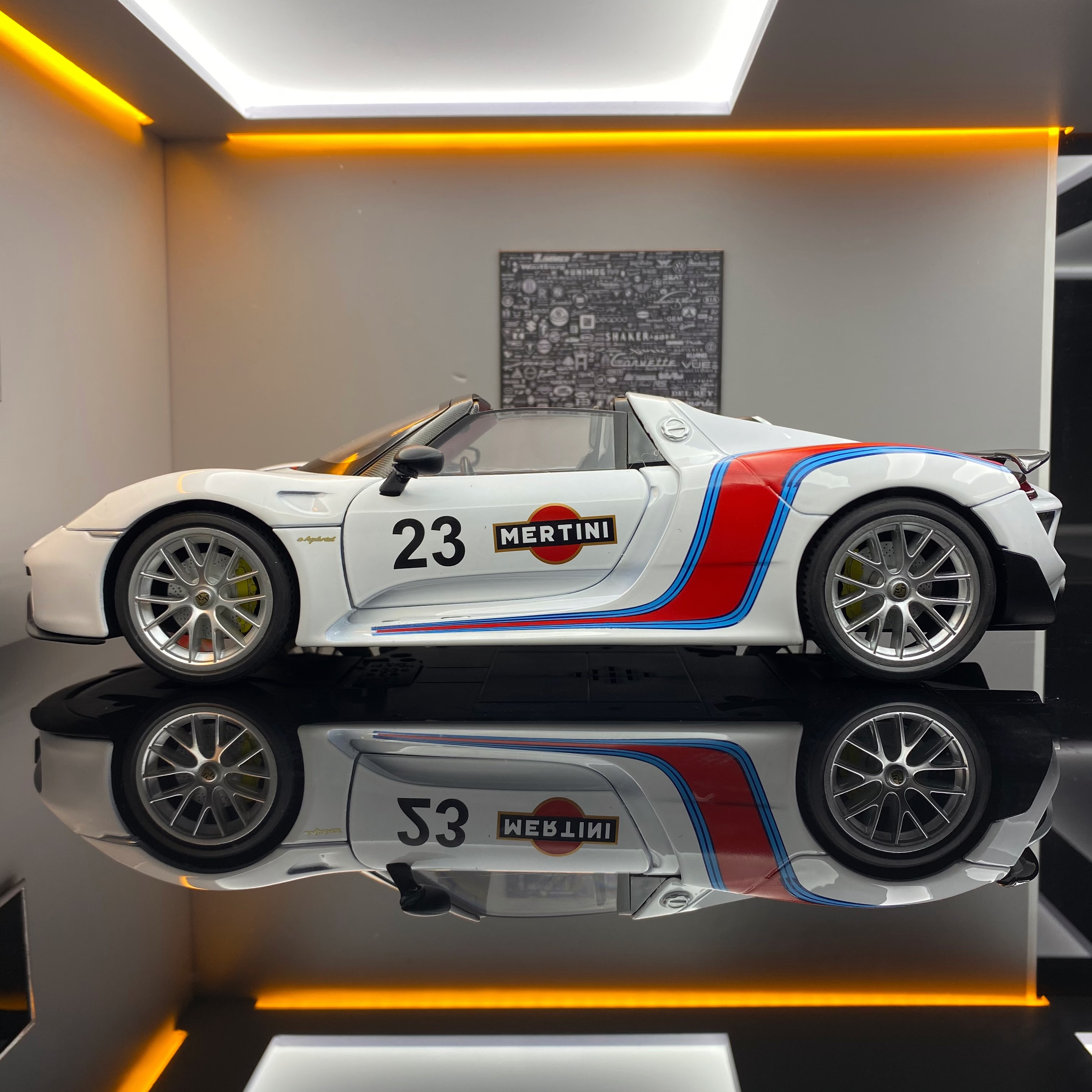 【马天尼限定】918限定1:18合金全开汽车模型礼品摆件