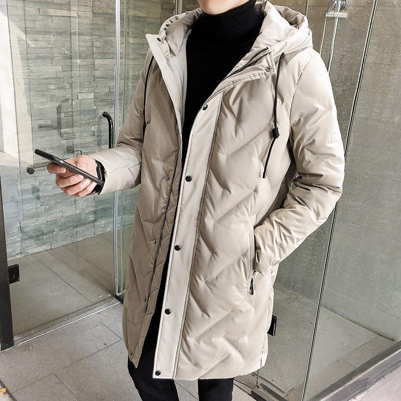 羽绒服男中长款冬季2023新款爆款韩版潮流加厚大衣男士外套