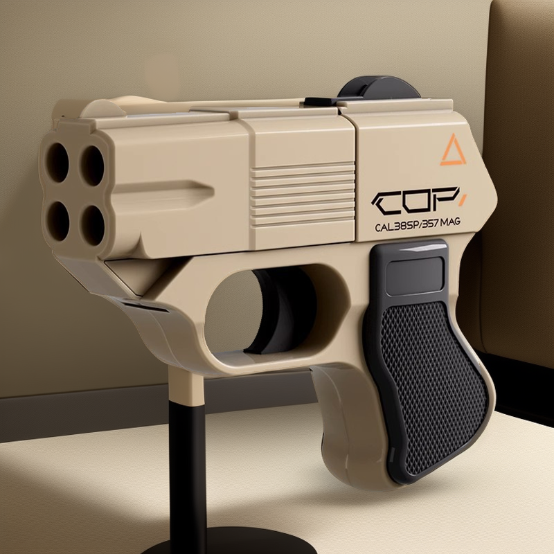 同款左轮COP萝卜玩具发射器抛壳幼崽1911软弹3d打印手自动优质