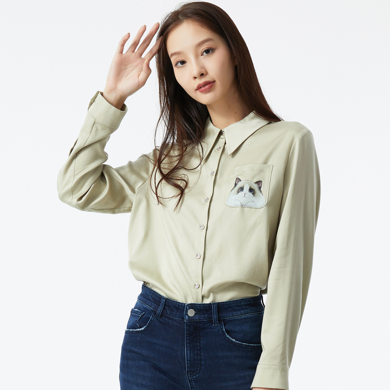 布景衬衫女冬季新品BW24CE1733