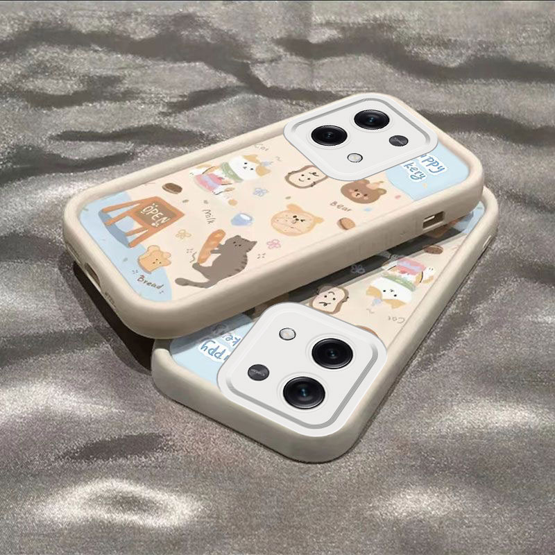 红米note13手机壳note13pro动物烘焙镜头13Pro+全包保护套女