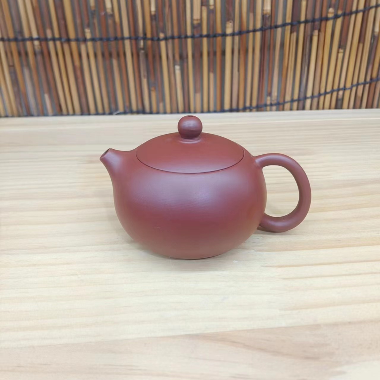小品一朱泥大红袍纯手工五章齐全小容量西施壶   （100毫升）