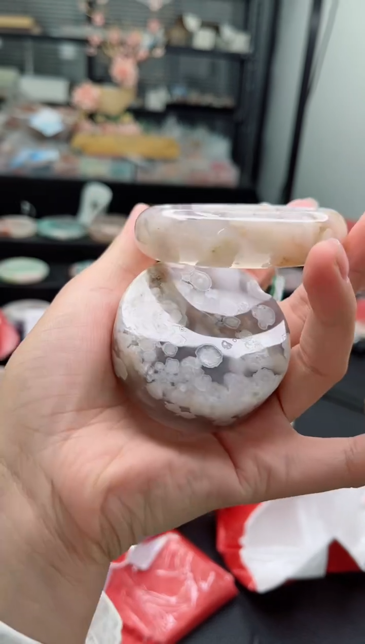 【闪购商品】石英质玉手镯未镶嵌58圈非金属布艺汐雅家樱花3540312