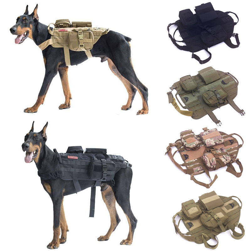 中大型犬狗狗战术背心宠物衣服马犬金毛大德牧春季胸背带训练马甲