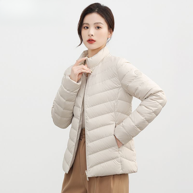 新款轻薄羽绒服2023立领韩版修身保暖短款轻便外套
