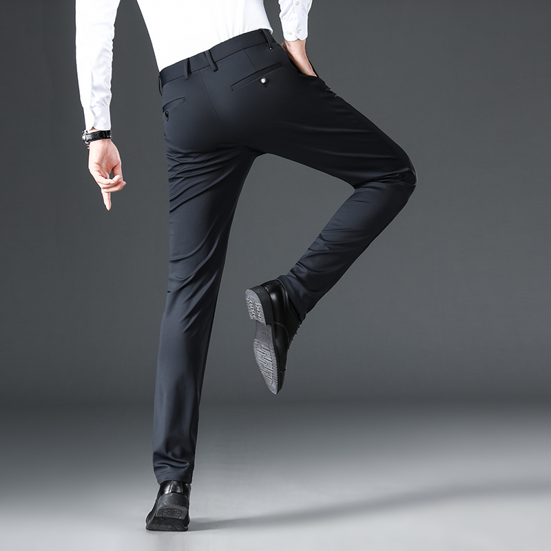 加绒加厚西裤男士长裤商务休闲2024秋冬新款