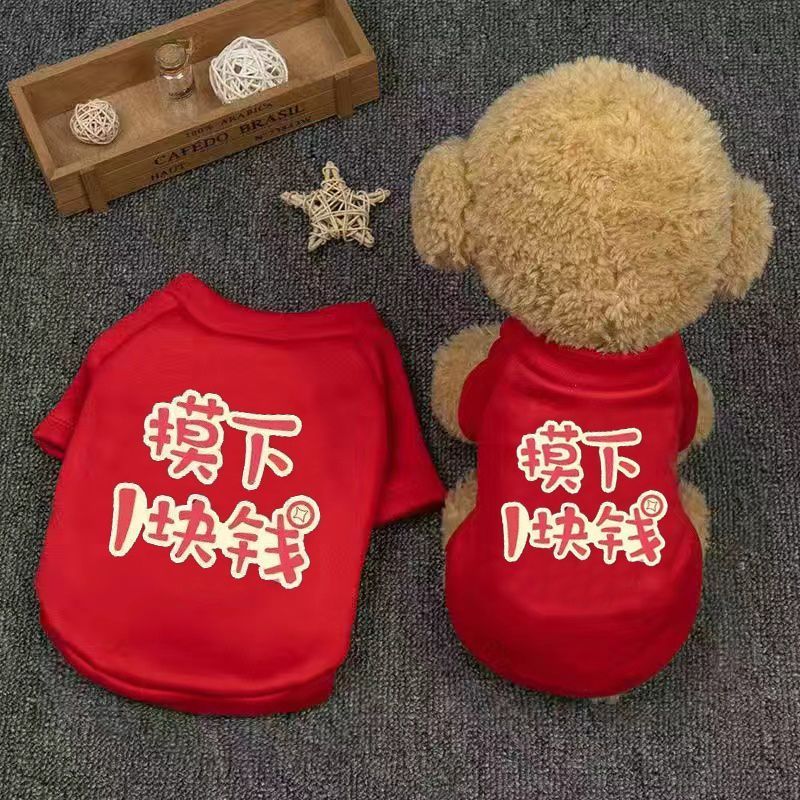 宠物衣服卫衣狗狗背心小型犬春秋冬加绒保暖薄款比熊泰迪用品幼犬