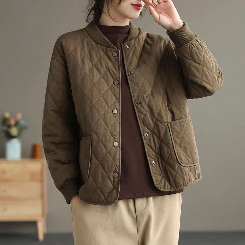波司澄羽绒服棉衣棉服女秋冬季菱格夹棉轻薄小棉袄2023新款妈妈装