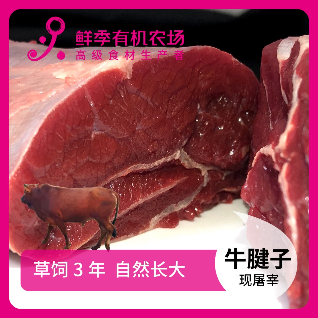 鲜季全自产 鲜牛腱子500克鲜屠宰/空运/草饲3年以上