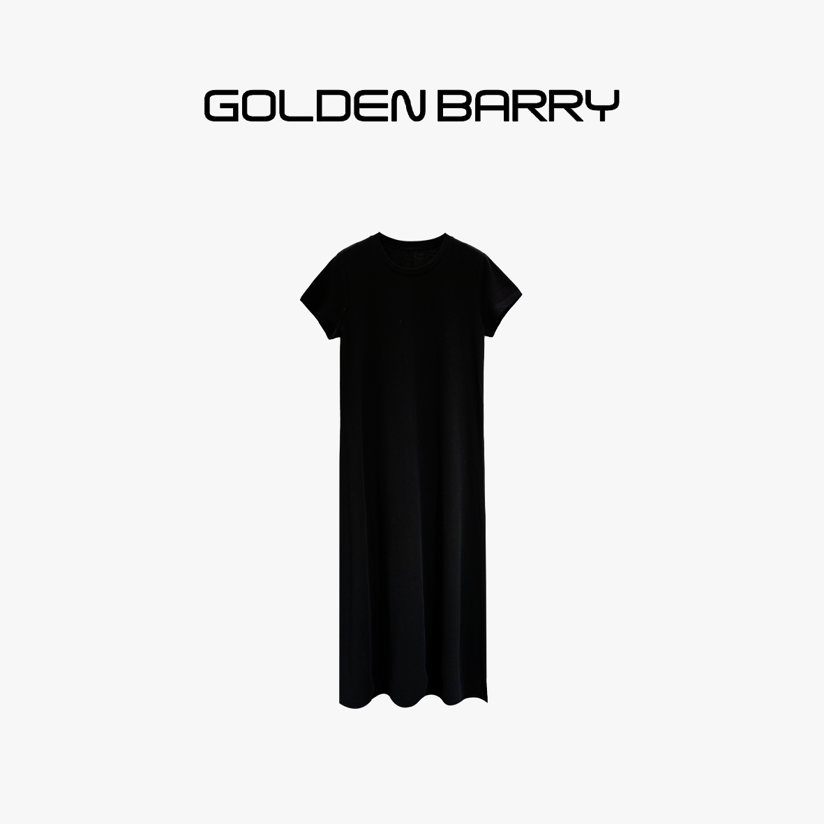 GOLDENBARRY|301087短袖显瘦休闲宽松机场连衣裙
