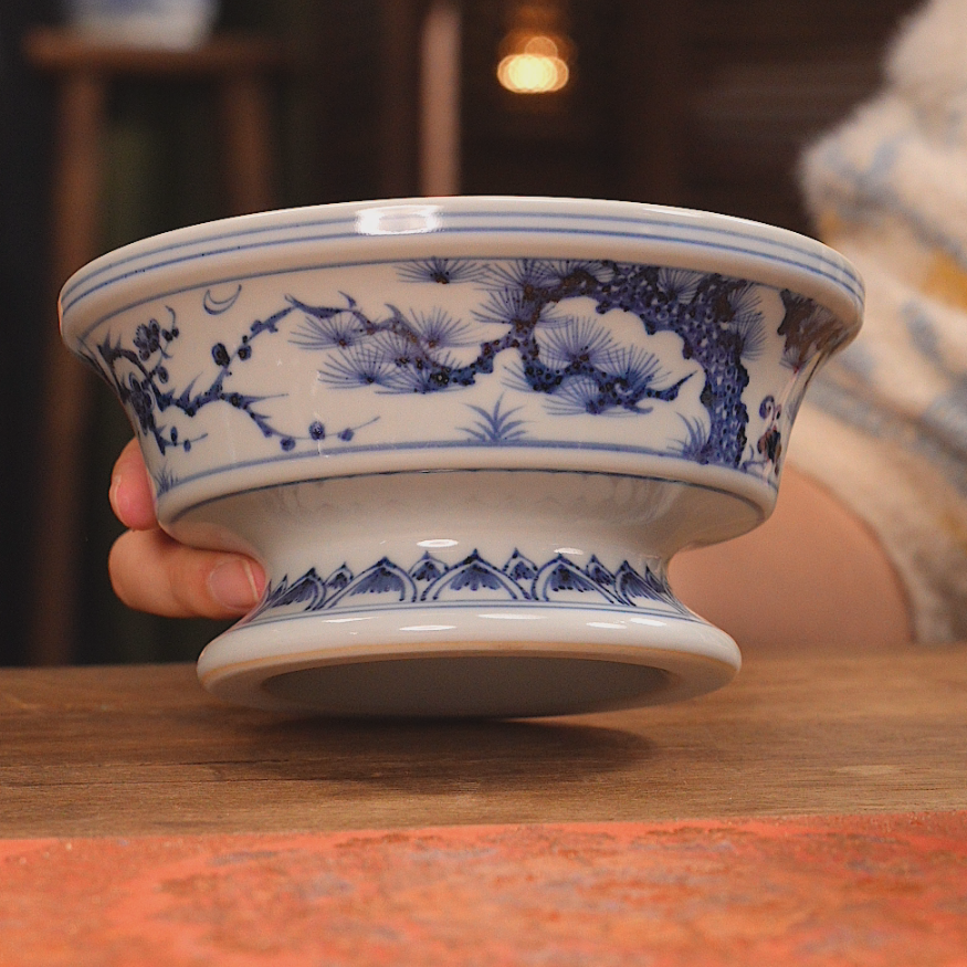 余志剑造偶得天成 松竹梅烟灰缸