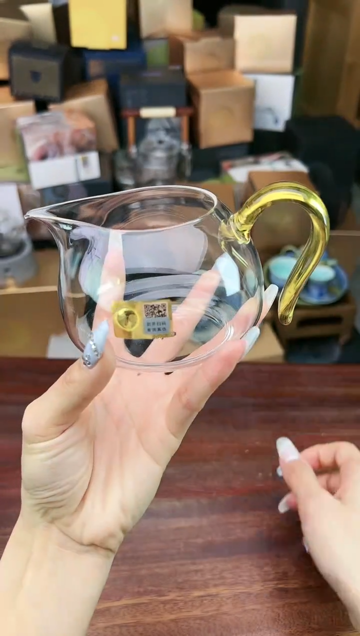 【闪购商品】玻璃茶盏@@淡然浅黄色
